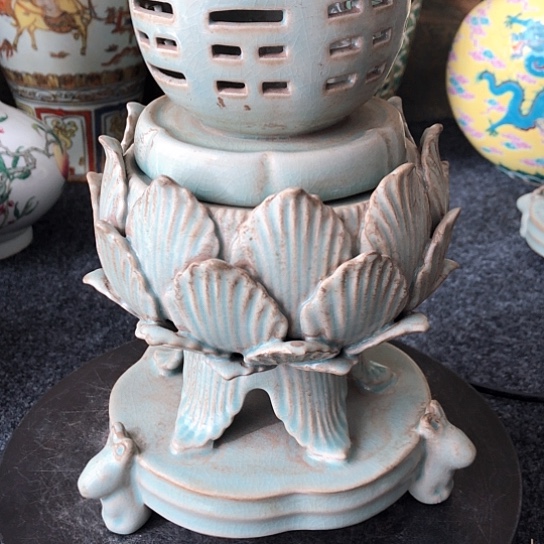 藏宝阁陶瓷，八卦熏炉