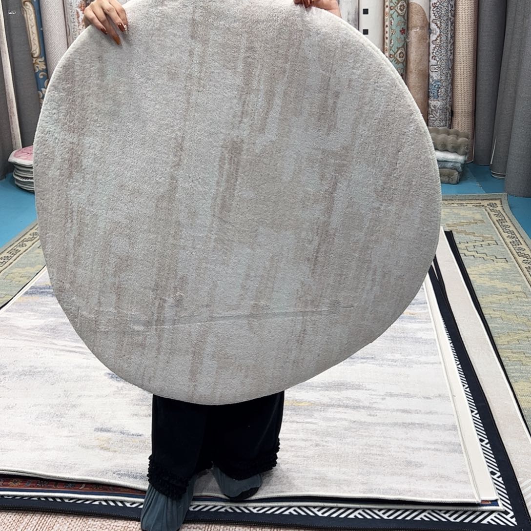 混纺加厚棉布底仿羊绒直径一米圆全新特价福利