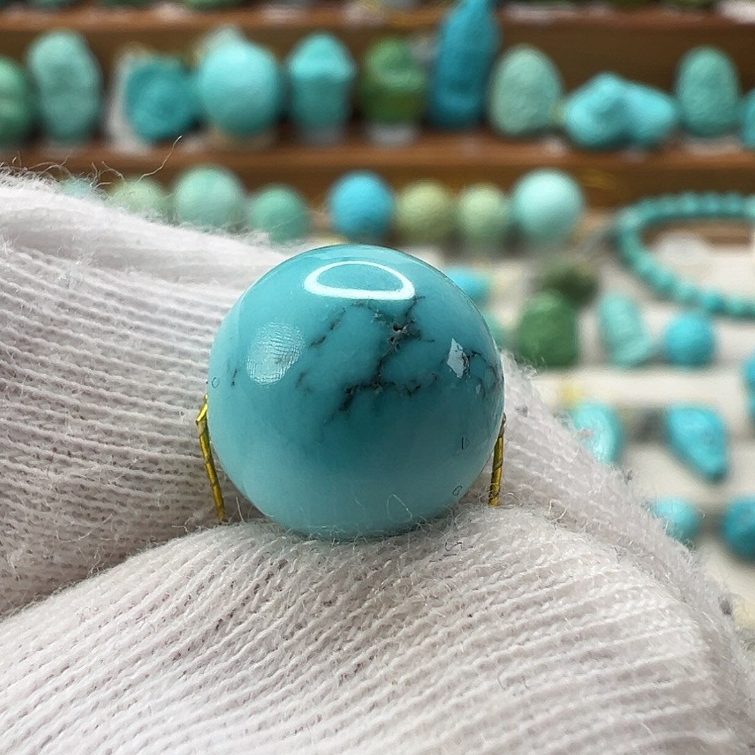 绿松石圆珠未镶嵌