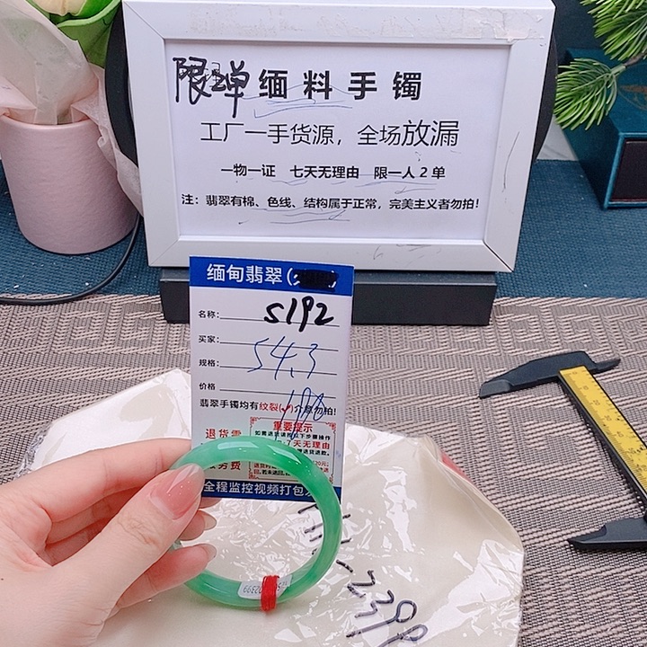 翡翠手镯未镶嵌手镯以实物为准微包容s192