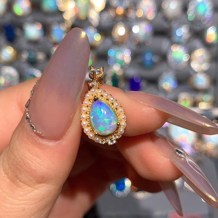 欧泊欧泊戒指t银S925镶嵌