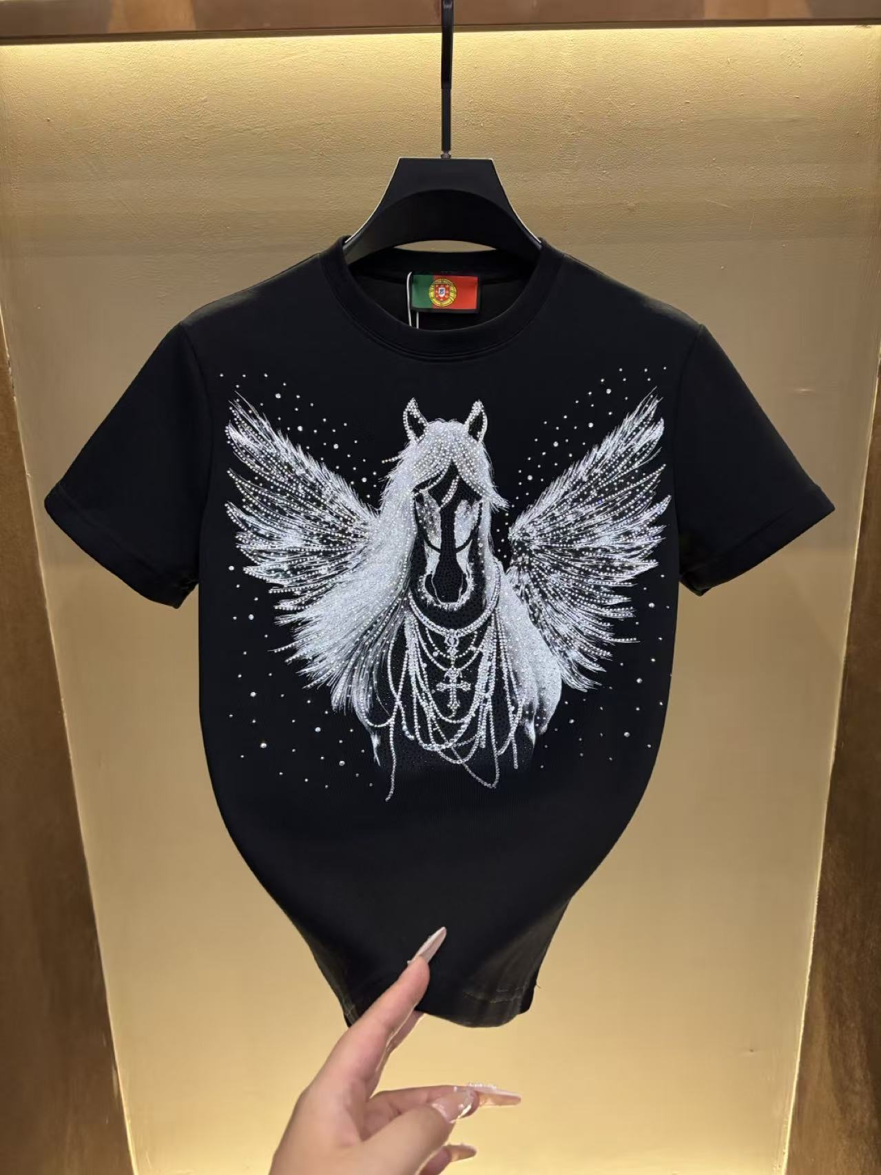 男士冬季新款轻奢休闲百搭修身时尚半袖K988