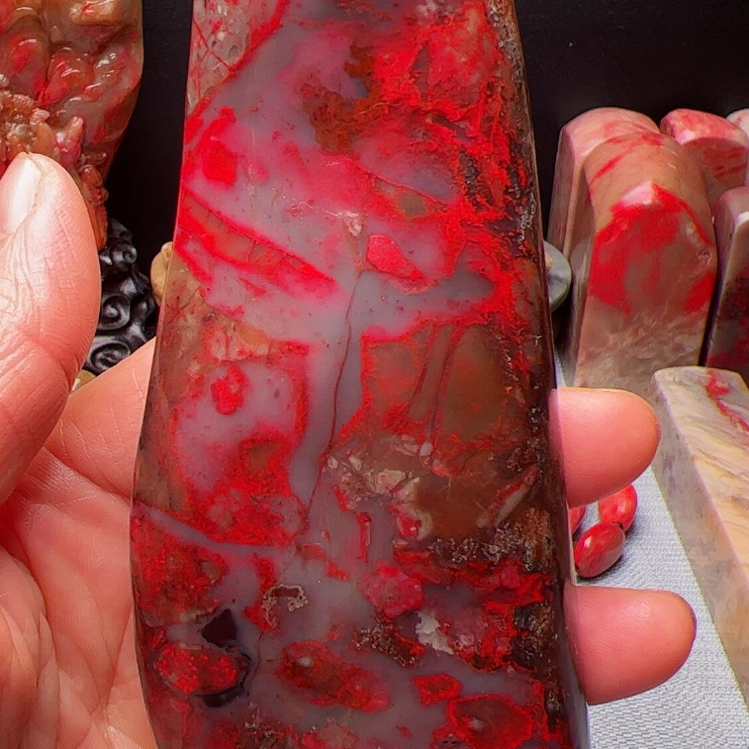 昌化石昌化鸡血石随形章