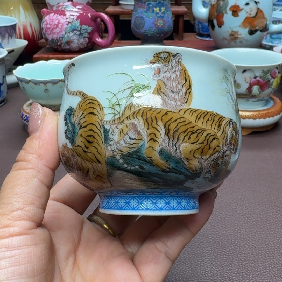 瓷片景德镇仿古手工制作精品展示