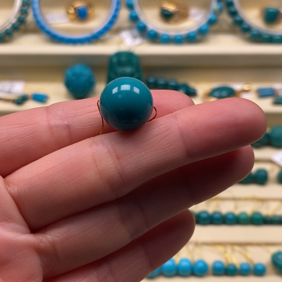 绿松石珠宝奇石未镶嵌買*，