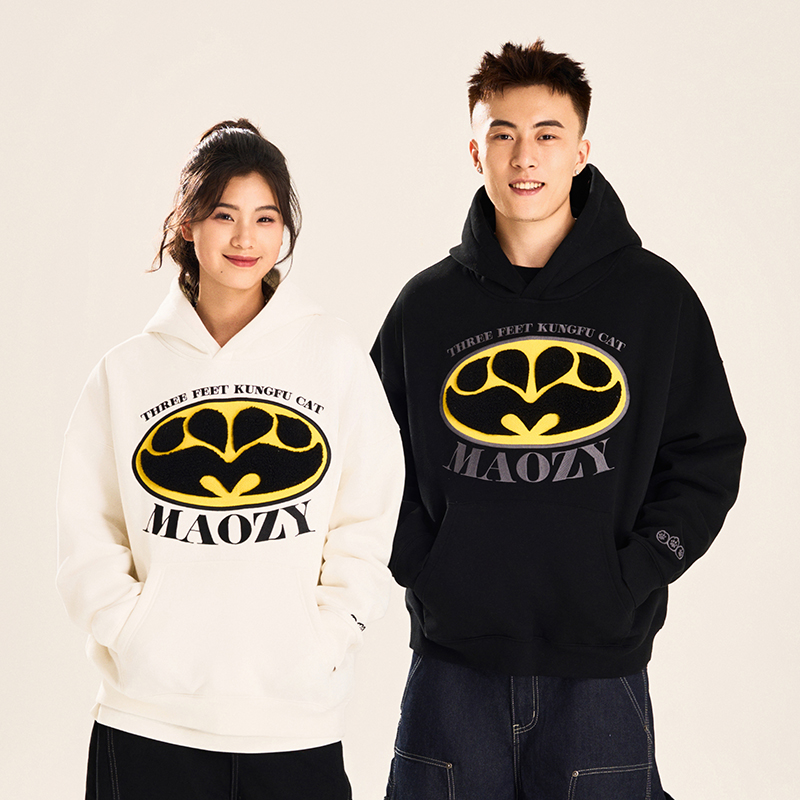 MAOZYWORLD「 猫几侠」 连帽卫衣