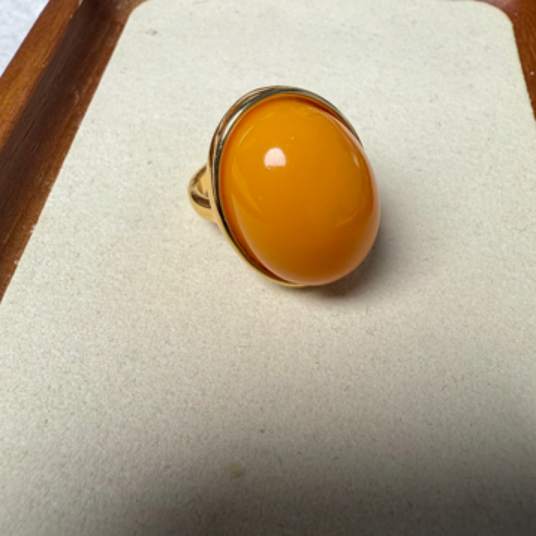 W099 古巴新蜜 俄黄戒指