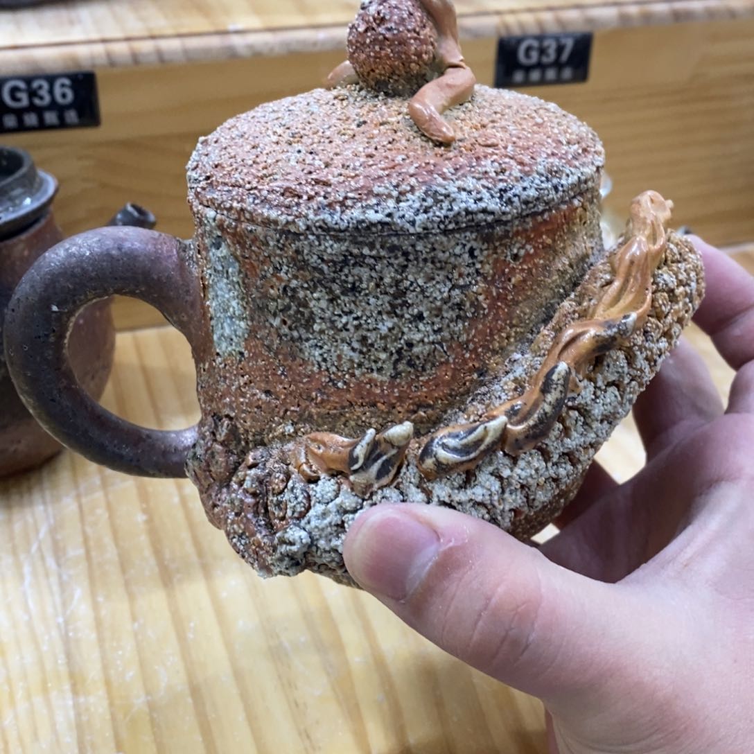 陶园柴烧，精品高货。G34瑕