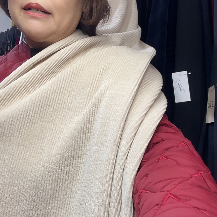 中条条绒燕麦1米面料