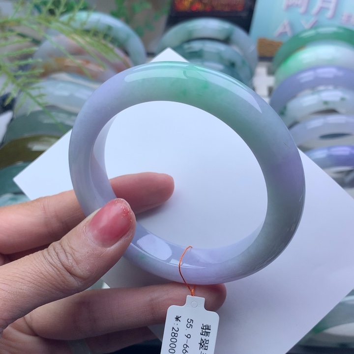 翡翠手镯未镶嵌天然翡翠手镯