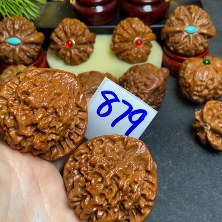 文玩核桃把件49官帽879