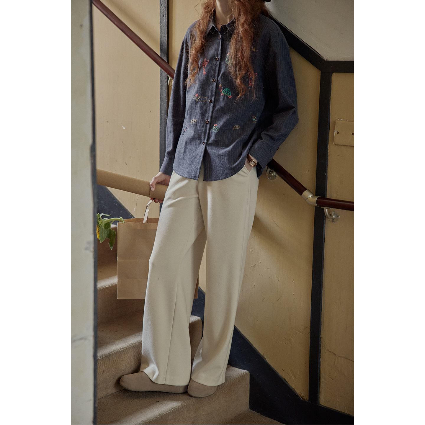 cpaia茜派雅 "自由流动"立裁松弛感显瘦长裤【无运费险】