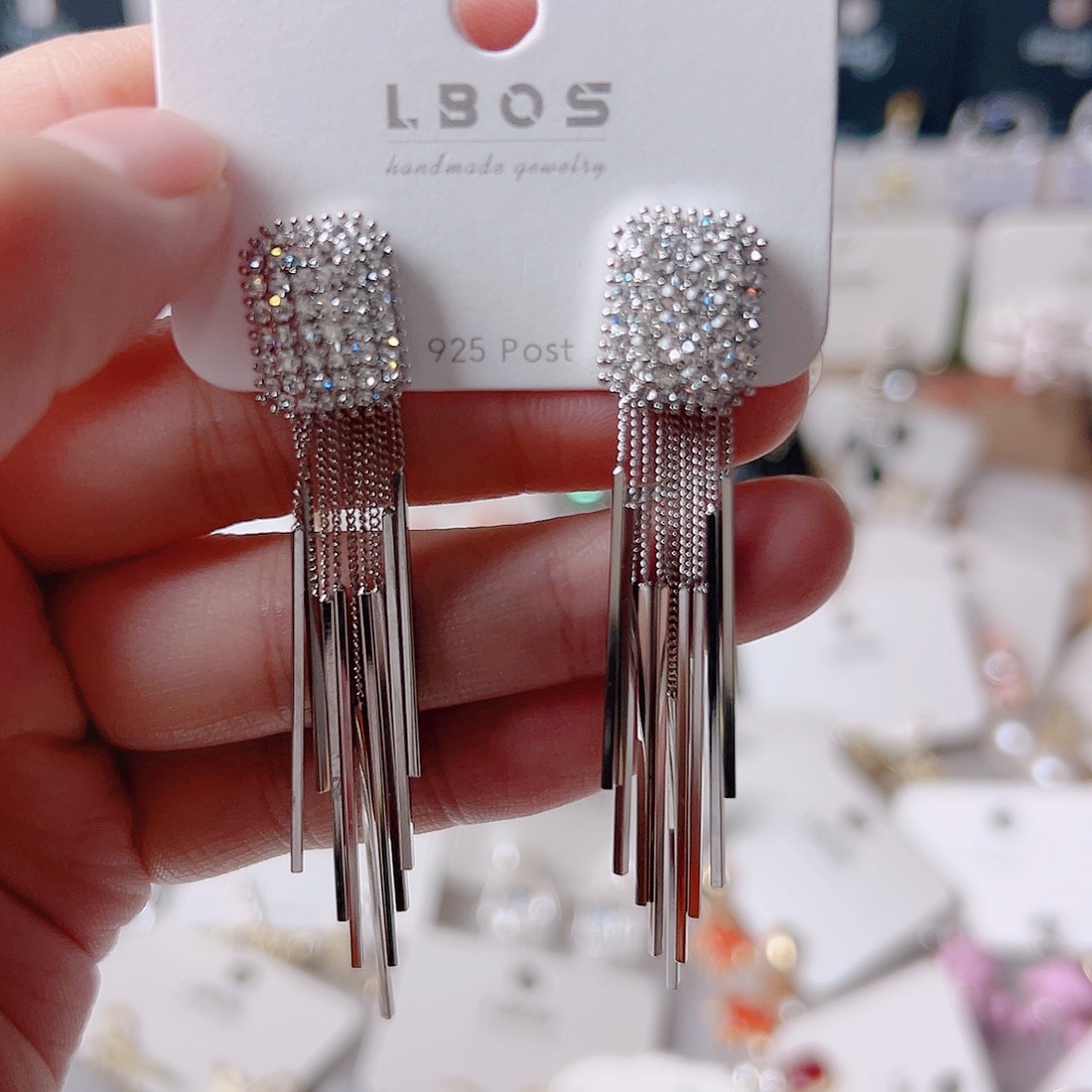 琉璃纯铜合金耳环的