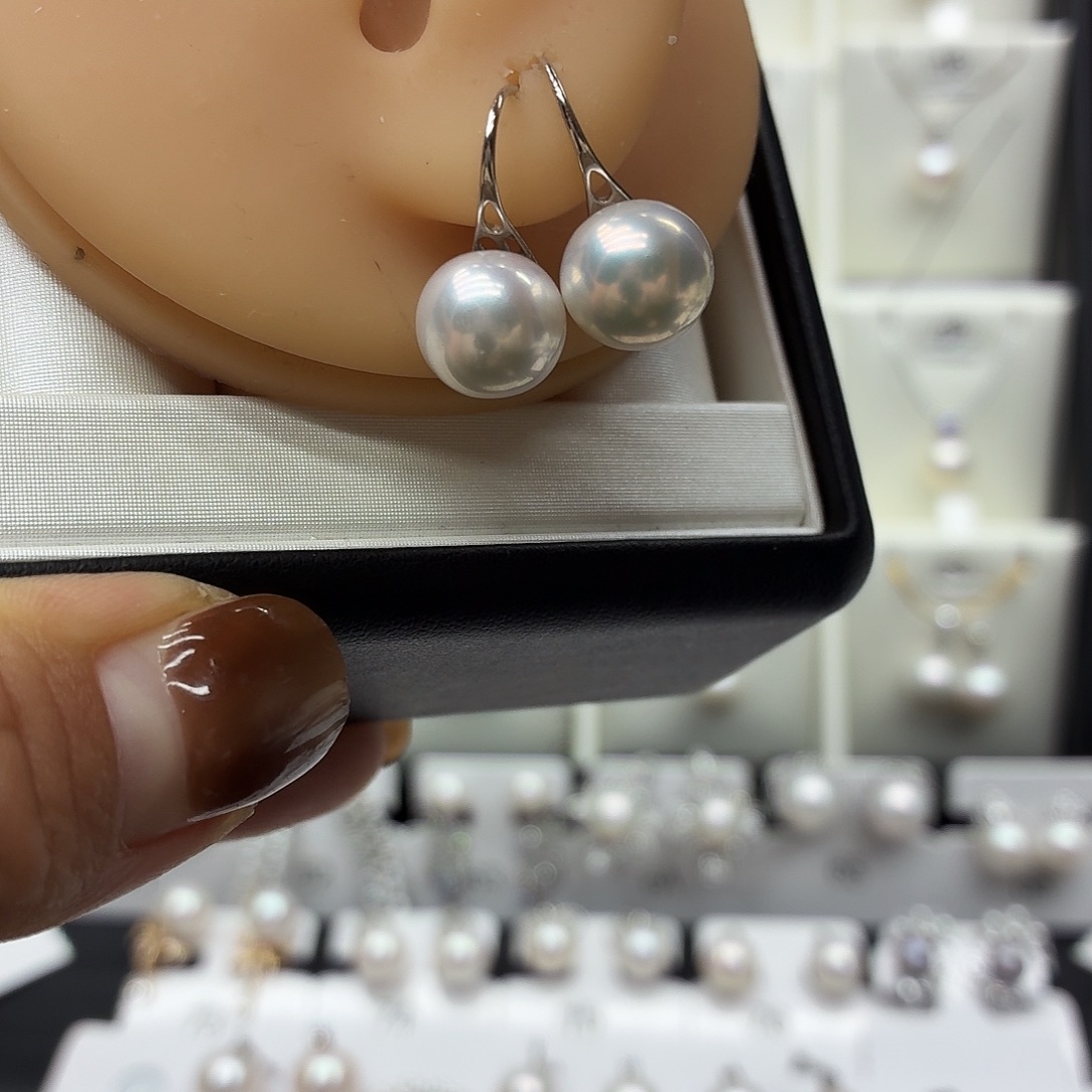 银珍珠高跟鞋10-11冷白