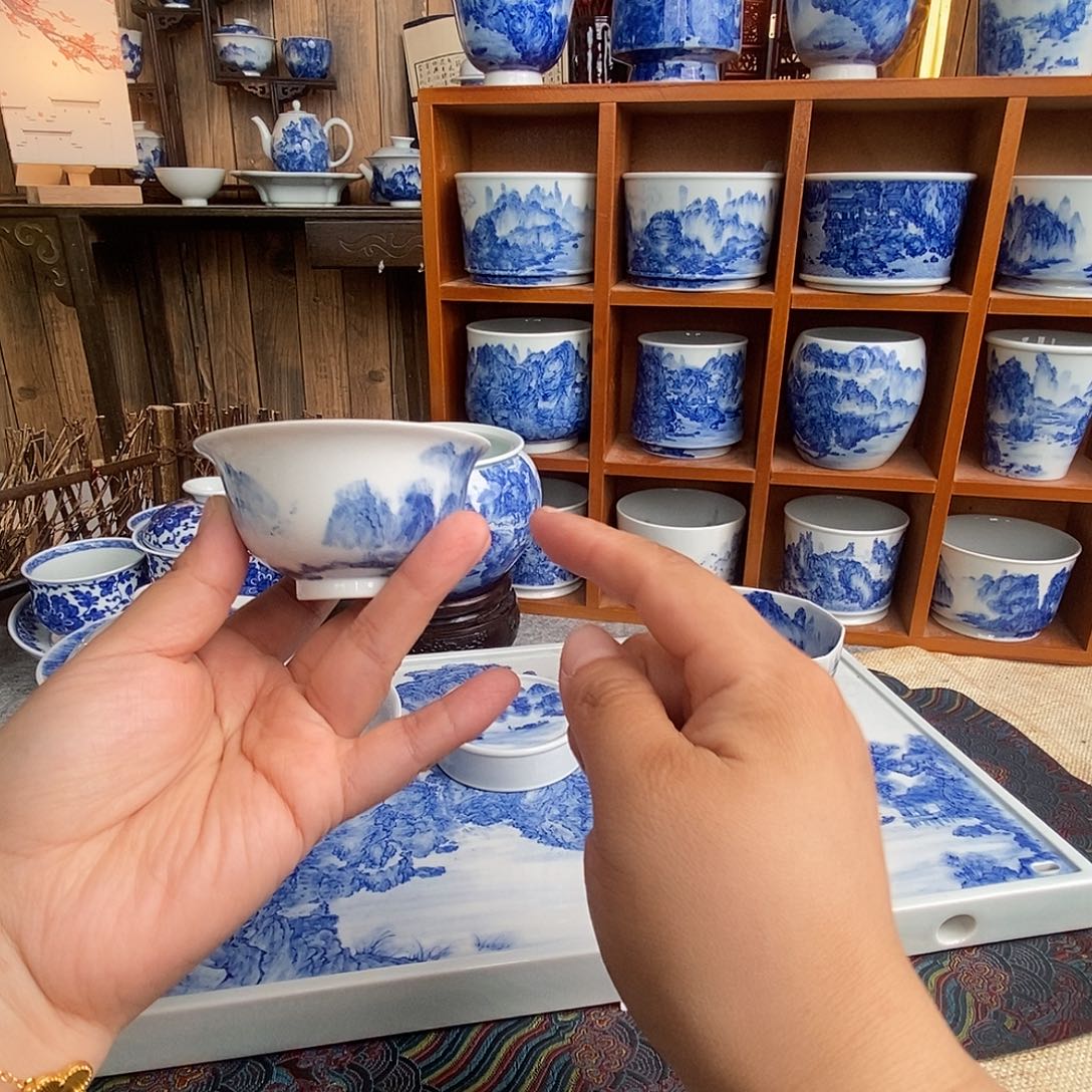 杯一笔一墨 叩玉山水 特价福利微瑕