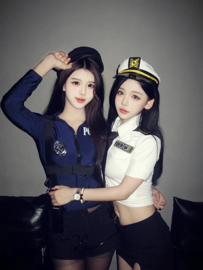 性感巡查官cosplay夜场空姐教官连体紧身套装