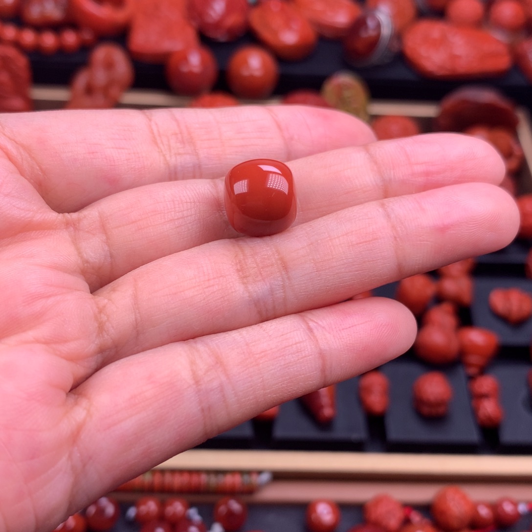 南红玛瑙老型单珠11.5mm未镶嵌
