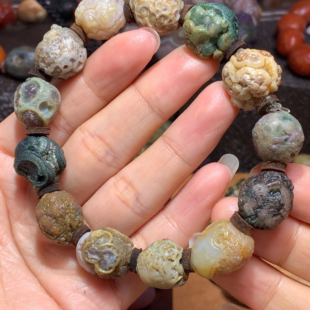 未镶嵌玛瑙/玉髓珠宝半成品