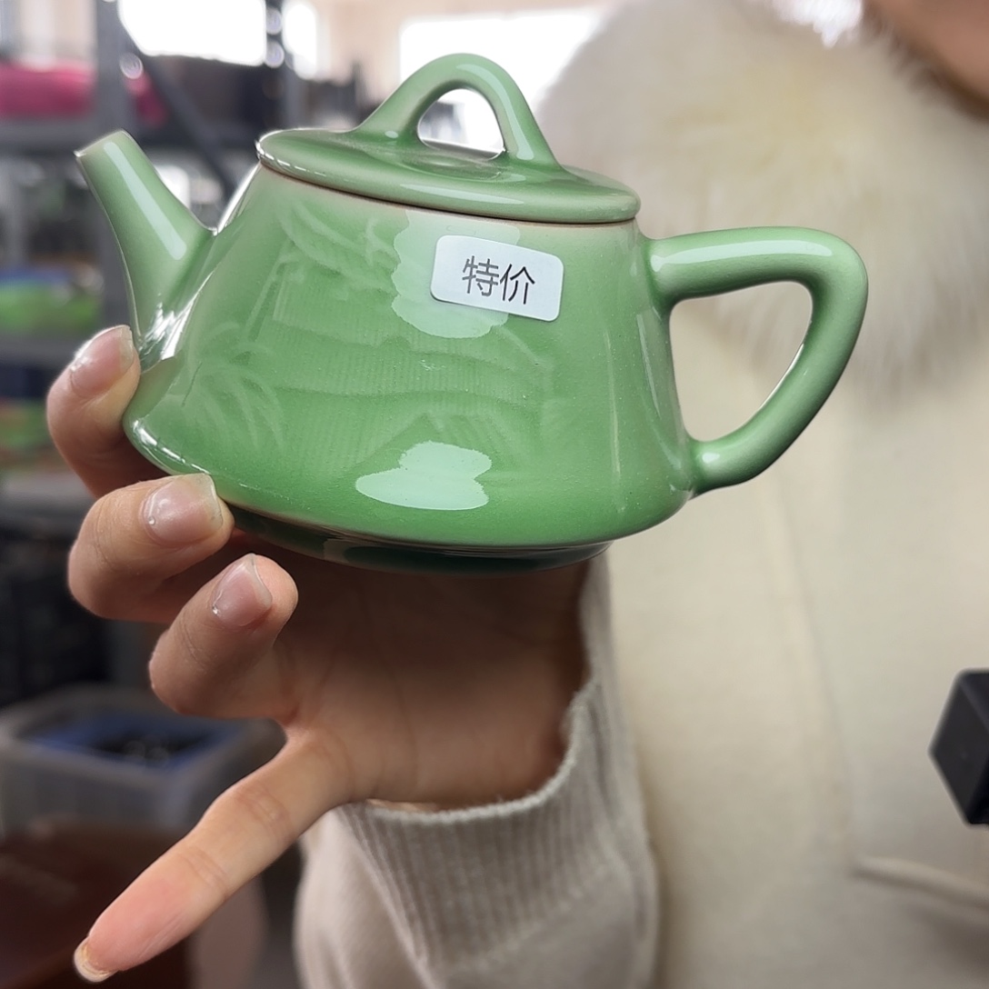 龙泉云间青瓷小米茶器