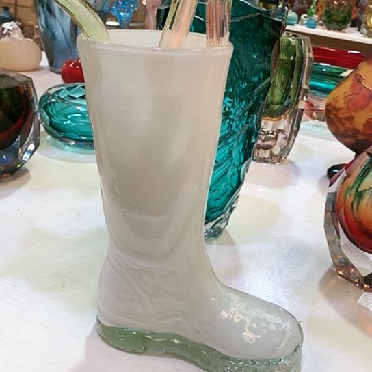 琉璃花瓶28厘米口径11厘米