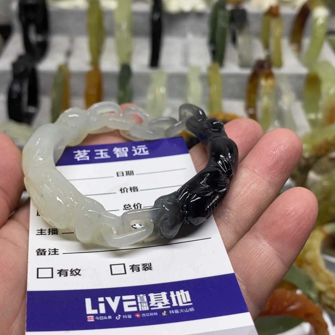聽***i蛇纹石玉未镶嵌手镯