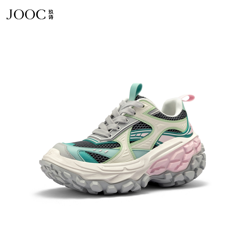【星球漫步】JOOC玖诗潮酷老爹鞋女2025春季新款设计感运动休闲鞋