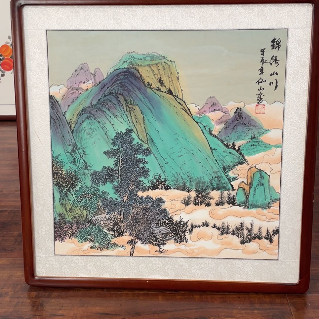 国画带框尺寸63*63厘米