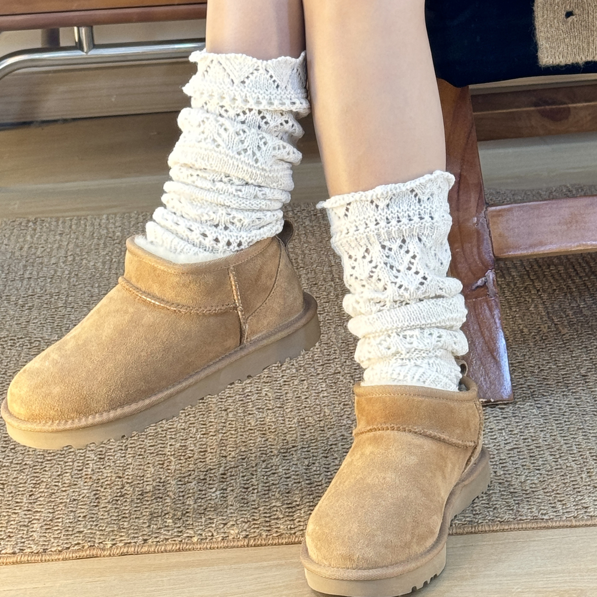 【无标mini】桑坡村羊皮毛一体保暖加绒加厚加棉百搭舒适雪地靴