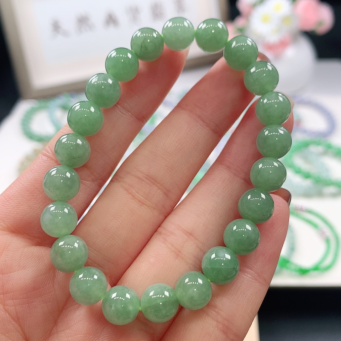 翡翠未镶嵌手链8.4