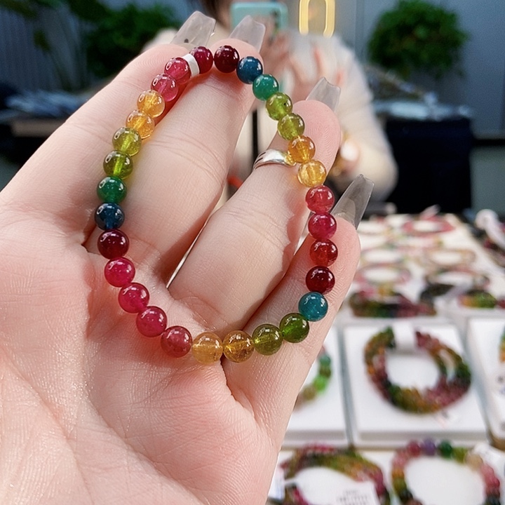 碧玺手链未镶嵌G2617060单圈颜色微差发1