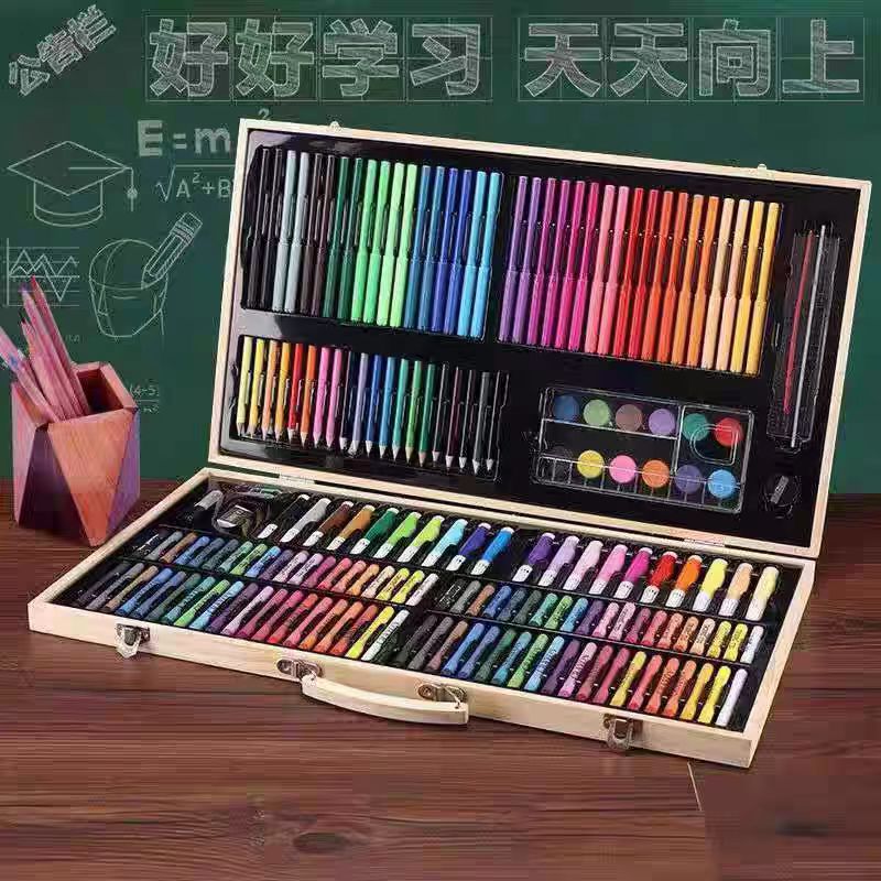 水彩笔绘画礼盒彩铅蜡笔  A021