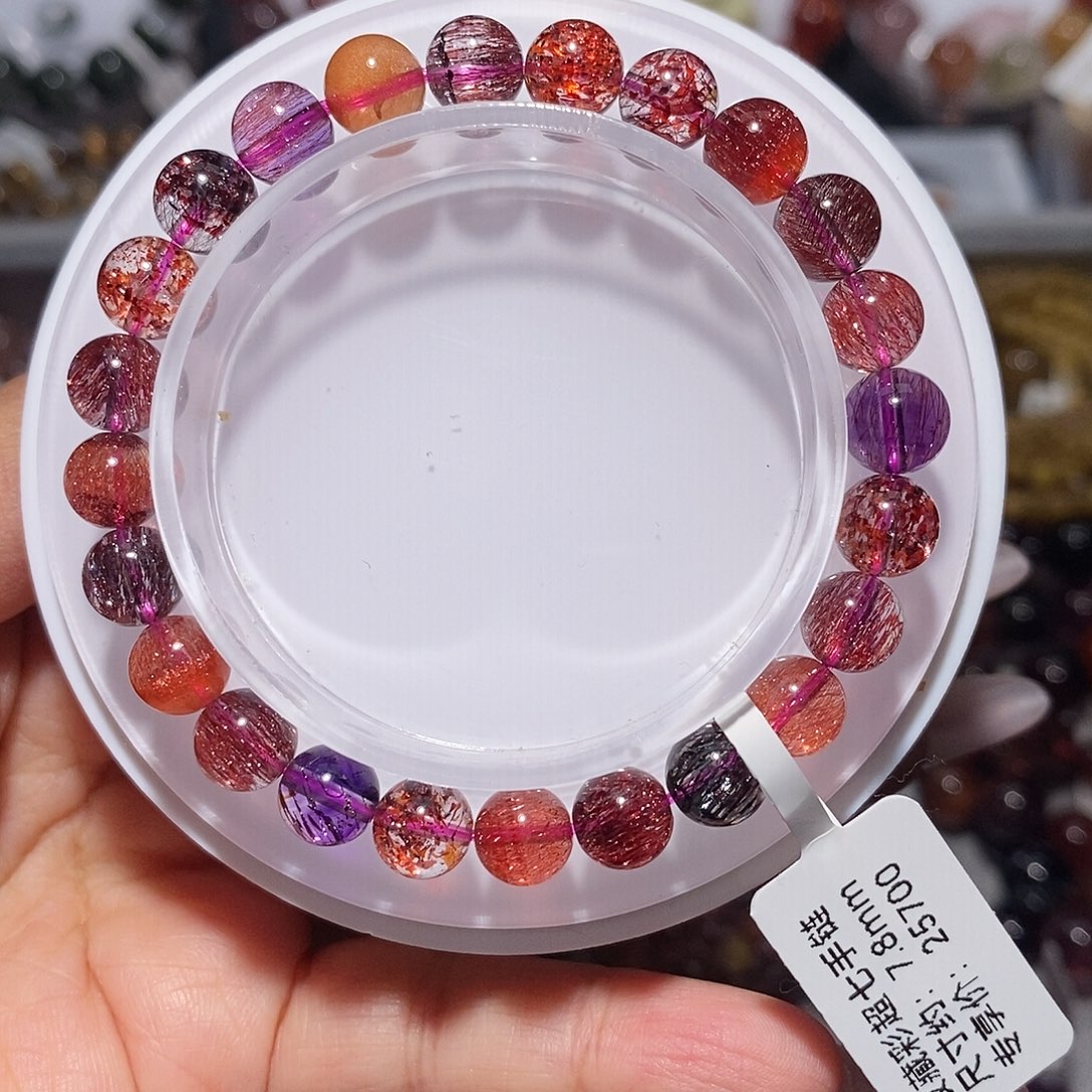 未镶嵌水晶手链彩超七