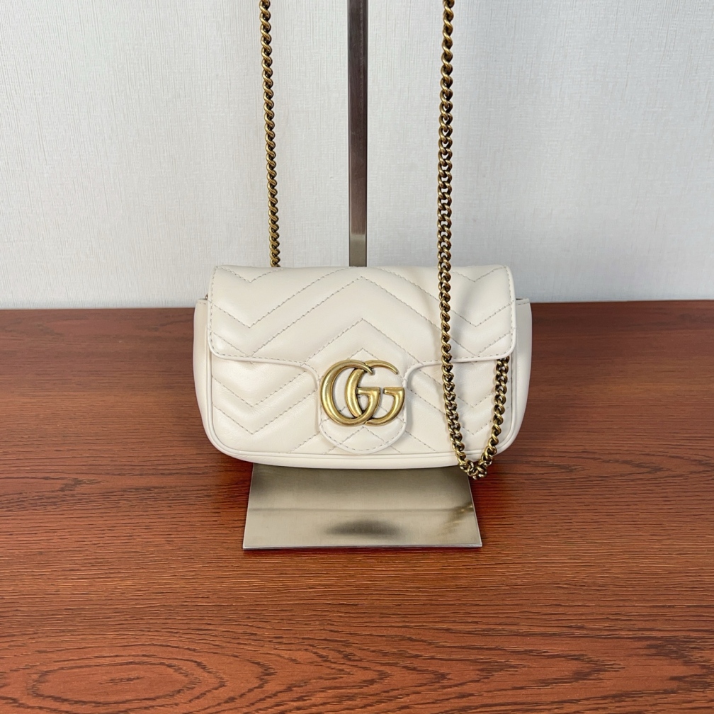 95新 GUCCI/古驰 gucci古驰马蒙mini链条包a9760