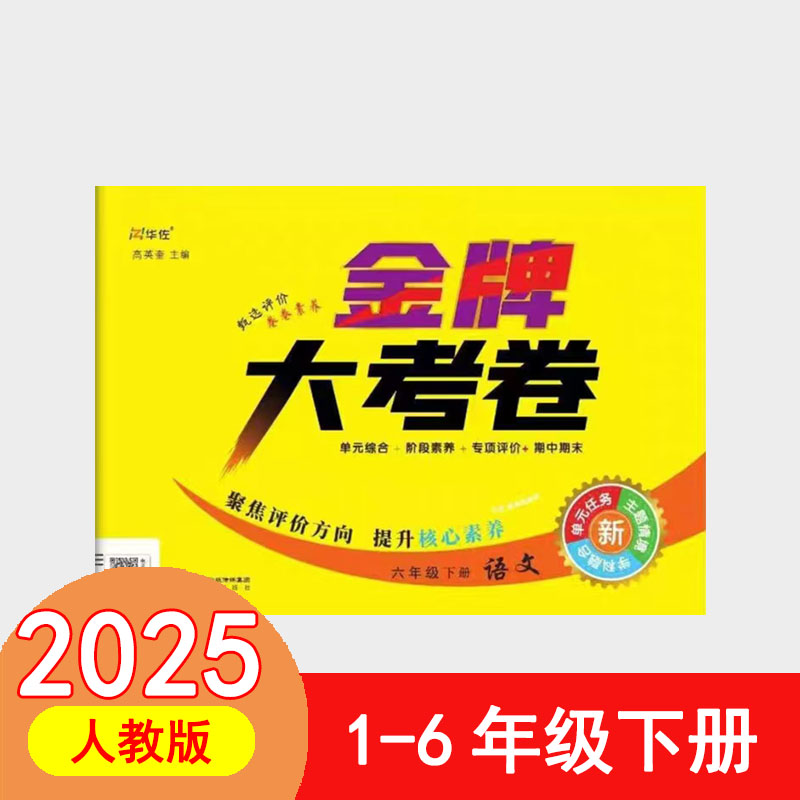 金牌大考卷语文下册人教同步单元考点梳理一二三四五六年级2025春