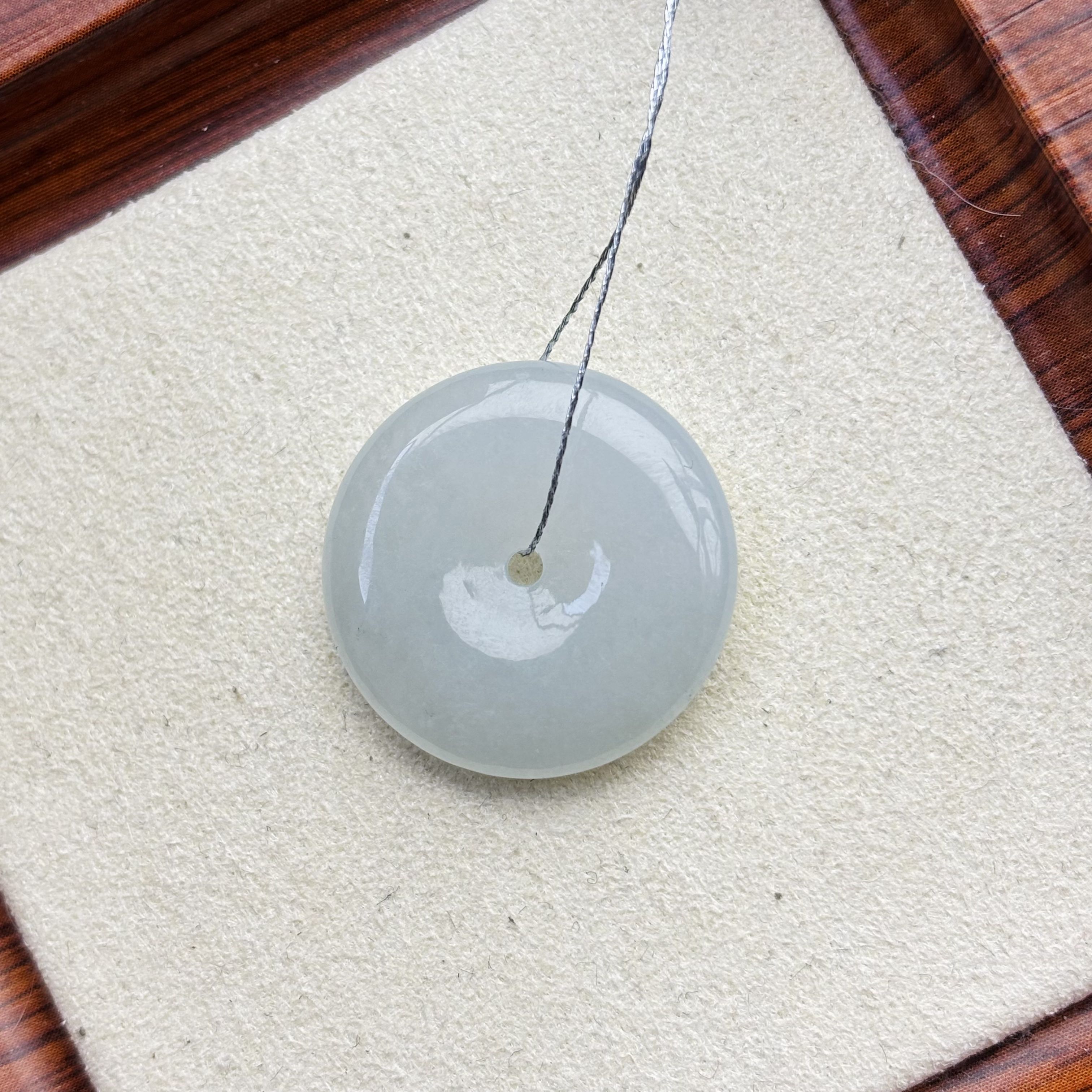 天然缅甸A货翡翠平安扣