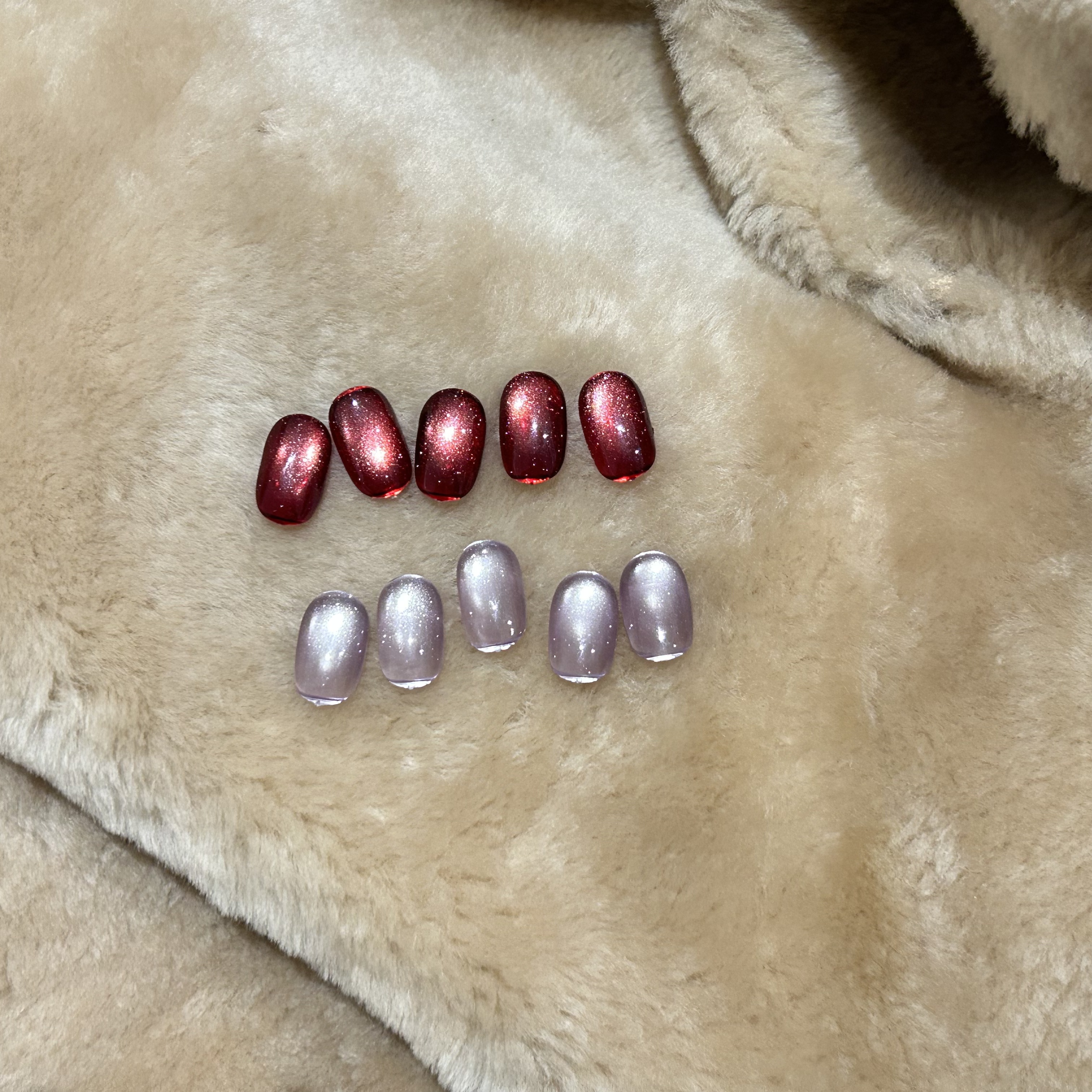 玫瑰故人两色猫眼（XEIJAYI 权杖瓶10ml ）美甲店用甲油胶