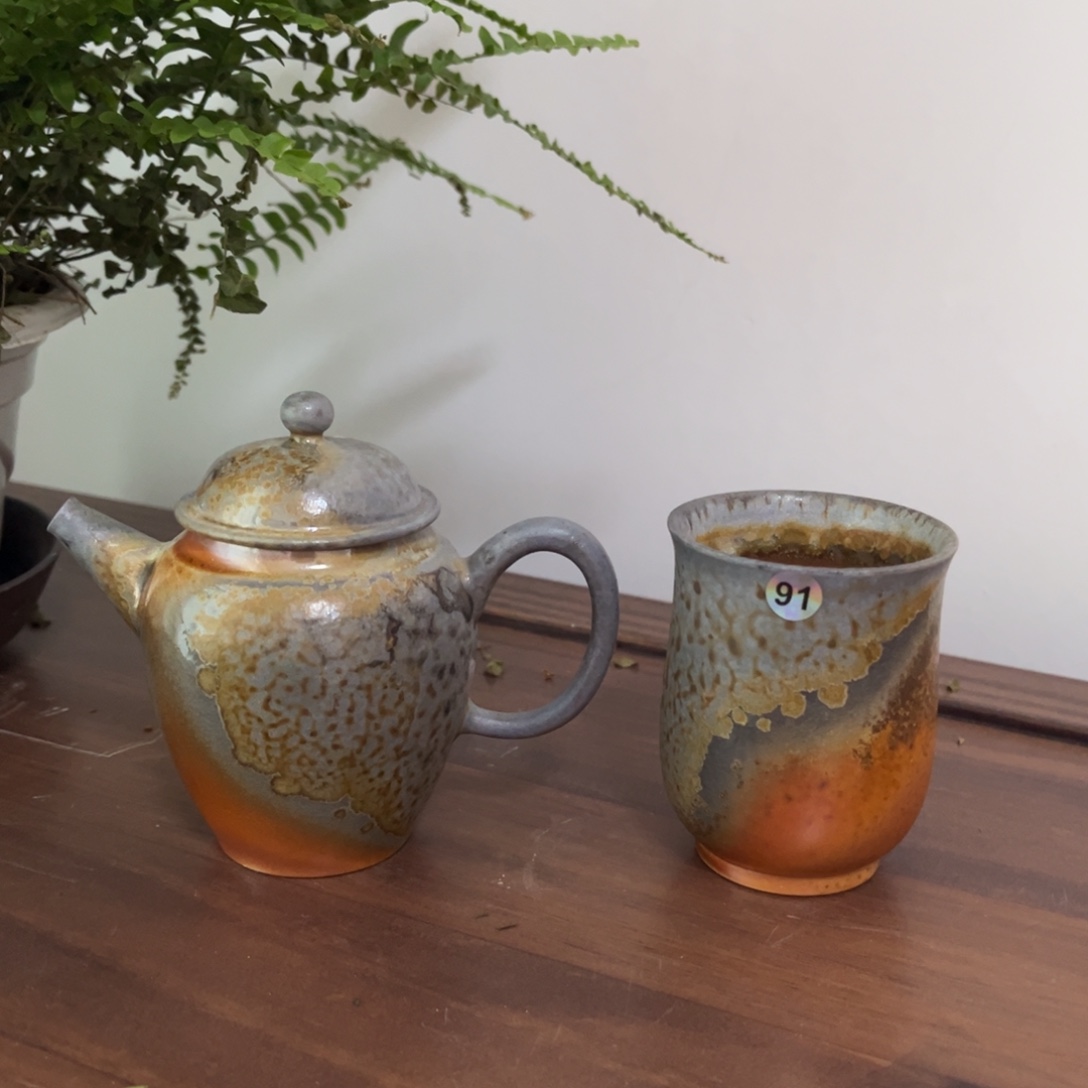 纯柴烧之中白两件套91号 可拆分