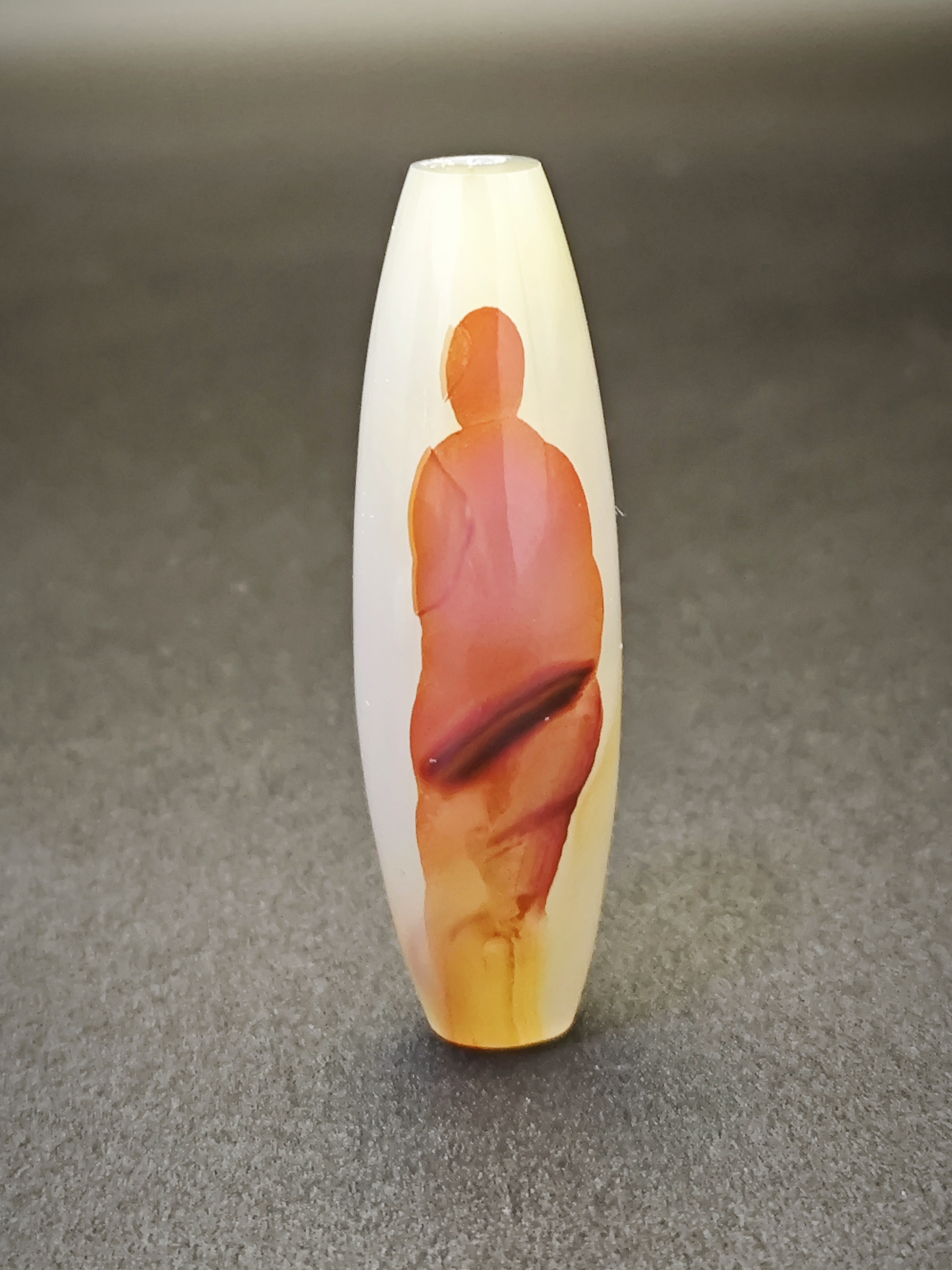 缠丝玛瑙象形悟道红色人物