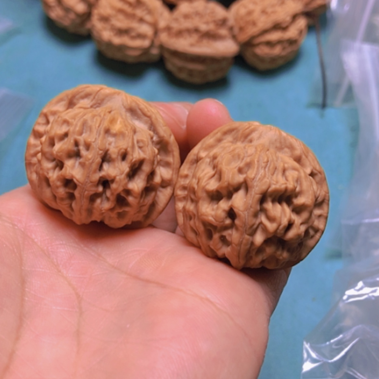 【闪购商品】核桃把件33.5天地修肚