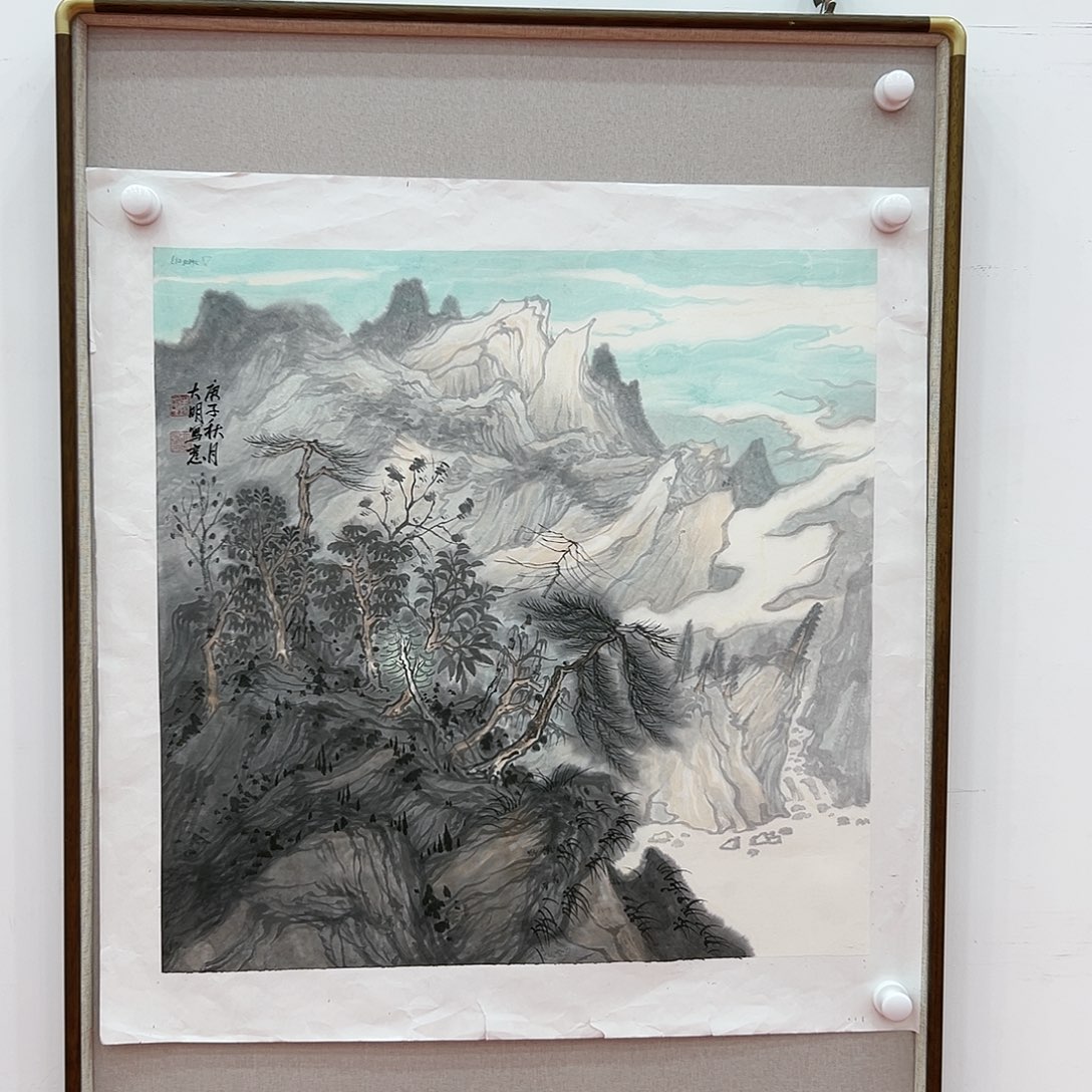 国画朱大明展览原作