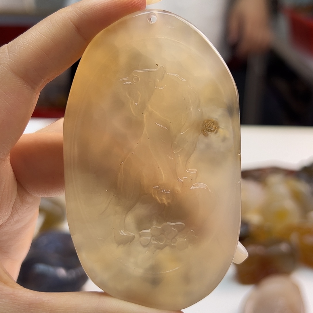 玛瑙/玉髓未镶嵌吊坠(不含链)