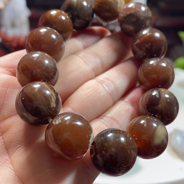 石材家居摆件硅化木