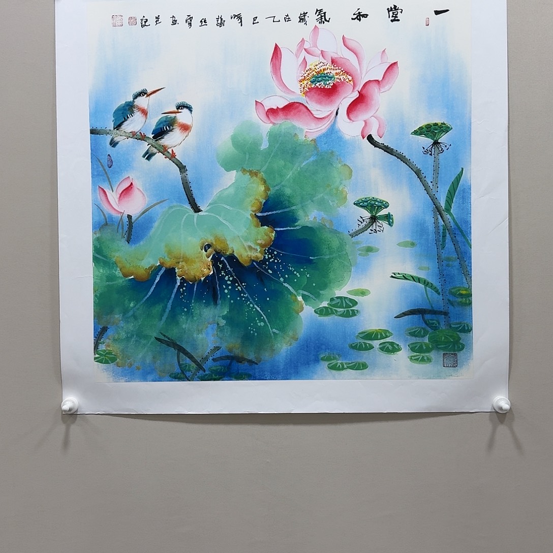 国画谢丝雪精品纯手绘4平尺