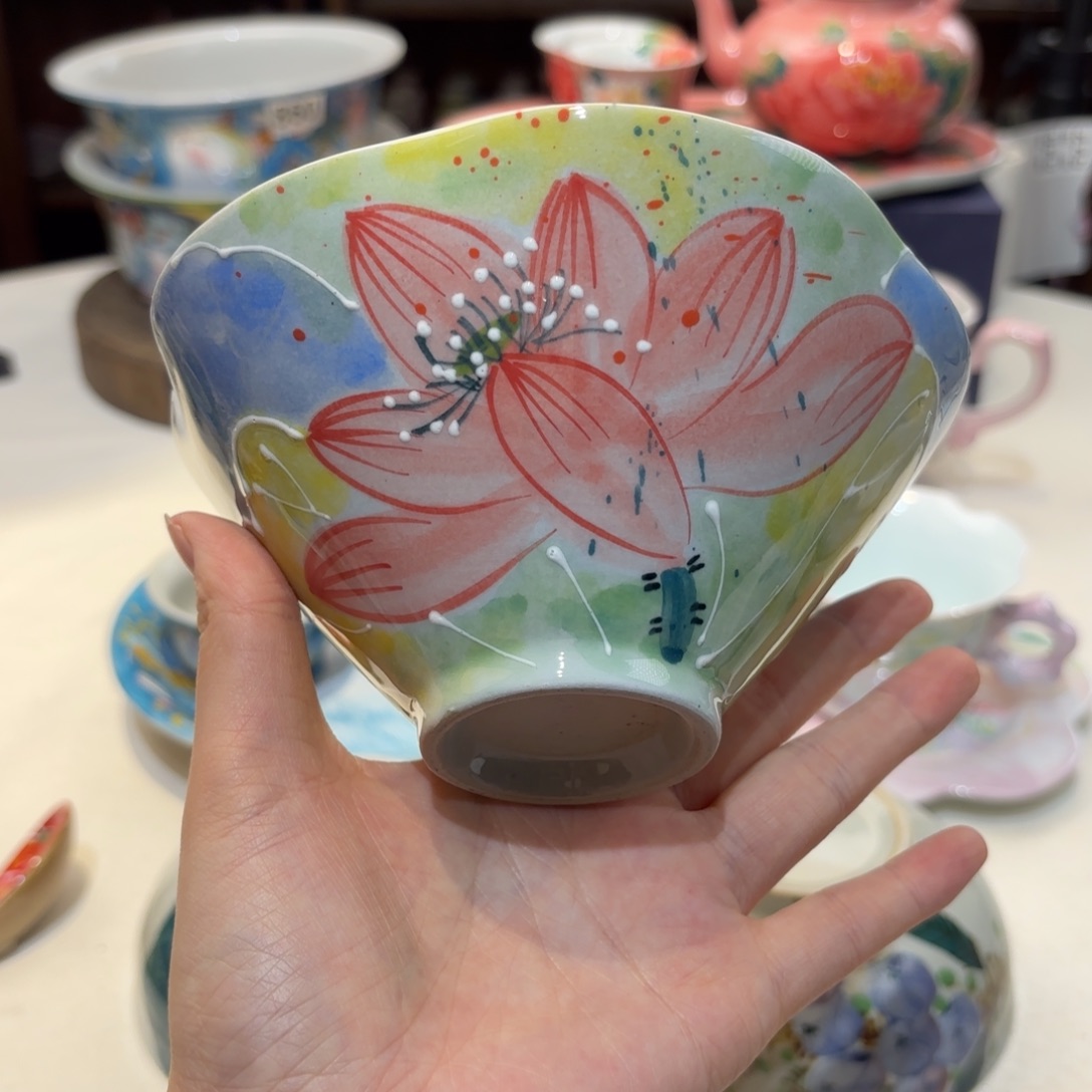 景德镇手绘高温釉下彩陶瓷茶具