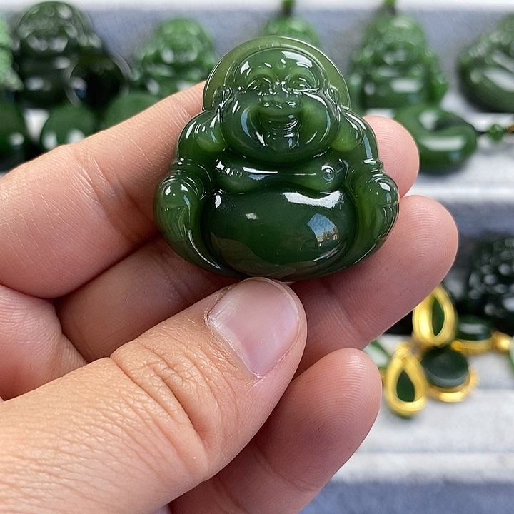 和田玉（碧玉）未镶嵌颈饰35