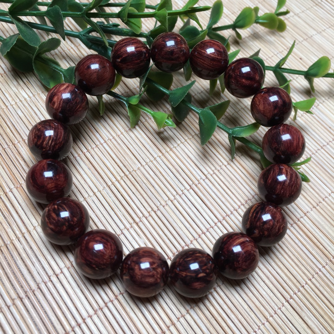 （新品福利价）1.3手串正宗海南红降（花梨公）