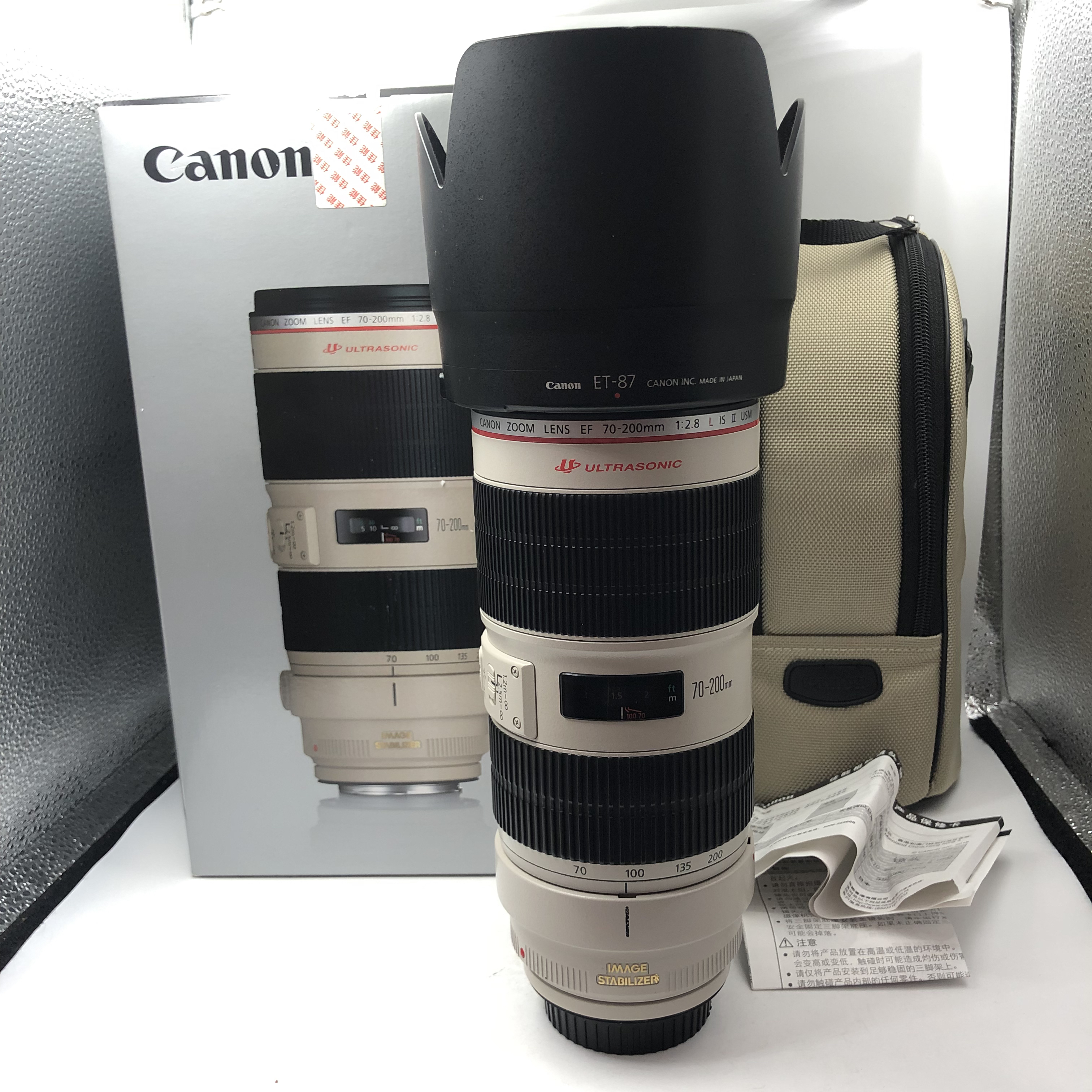 95新 Canon/佳能 EF 70-200mmF2.8二代中长焦变焦小白兔（7303）