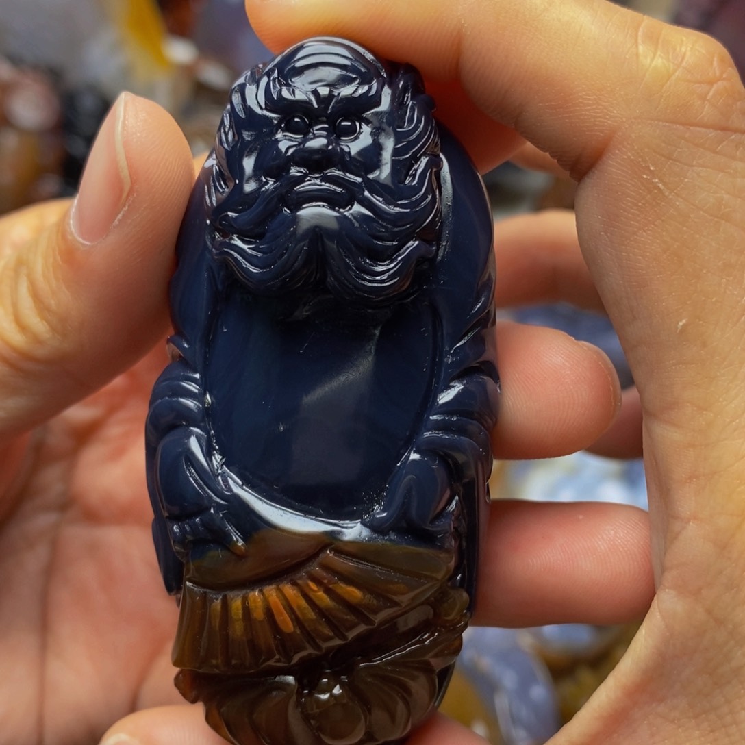 玛瑙/玉髓手把件未镶嵌