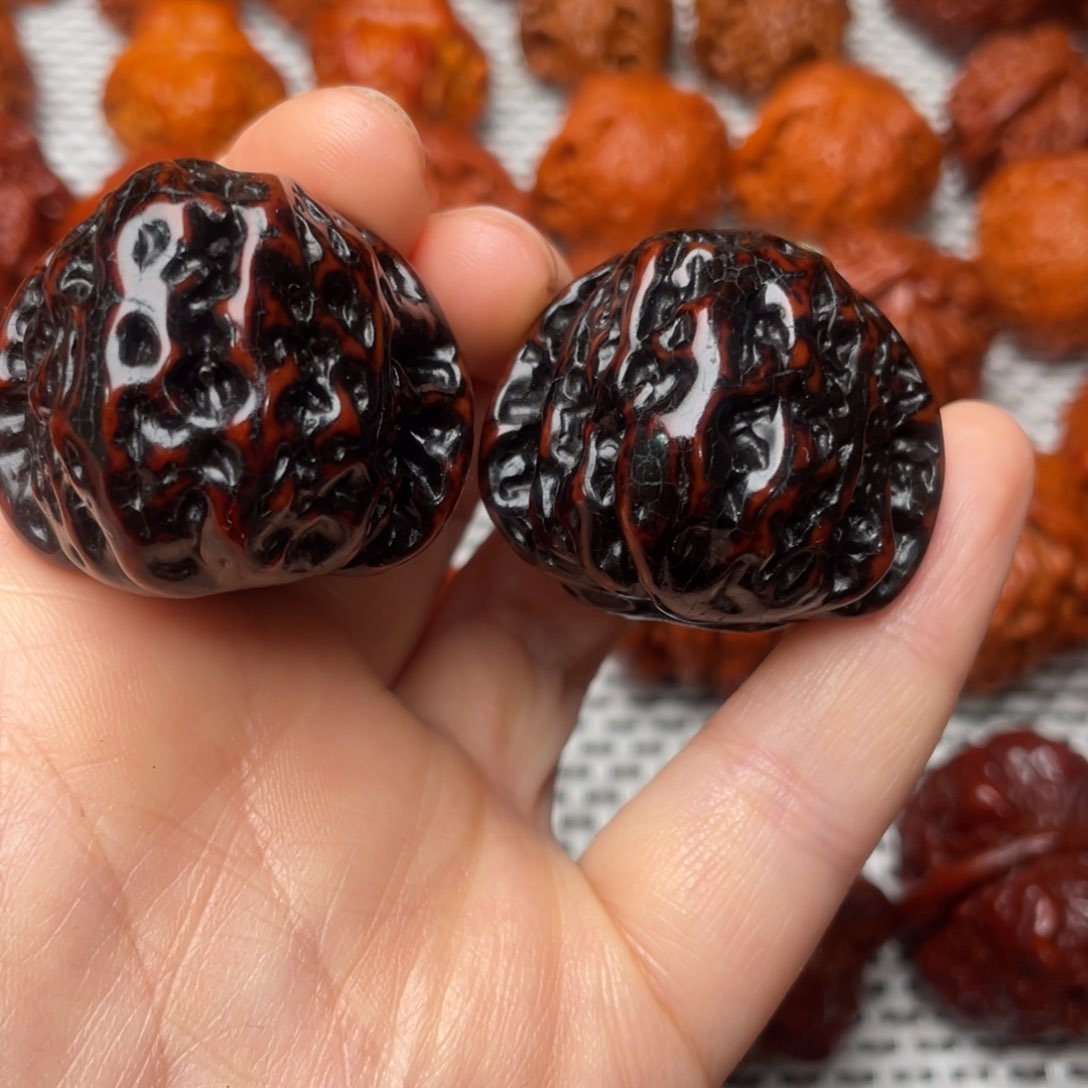 桃核吊坠文玩核桃 手把件 地闷 37