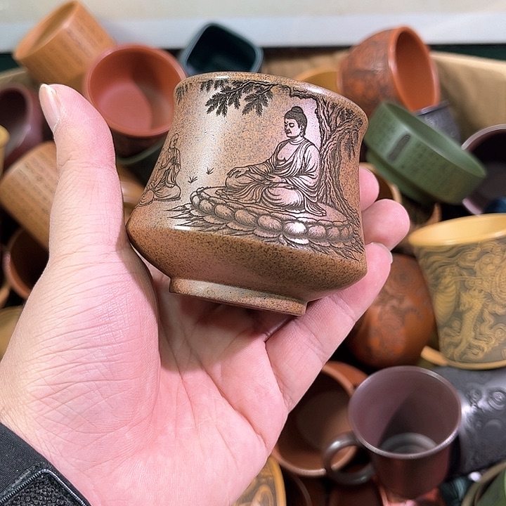 茶杯紫砂全手工紫砂主人杯